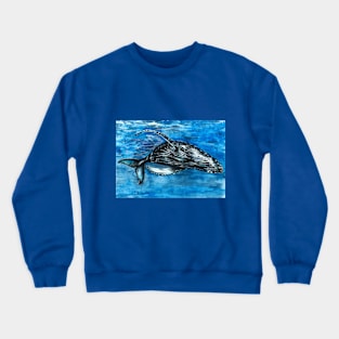 Blue Whale Play Crewneck Sweatshirt